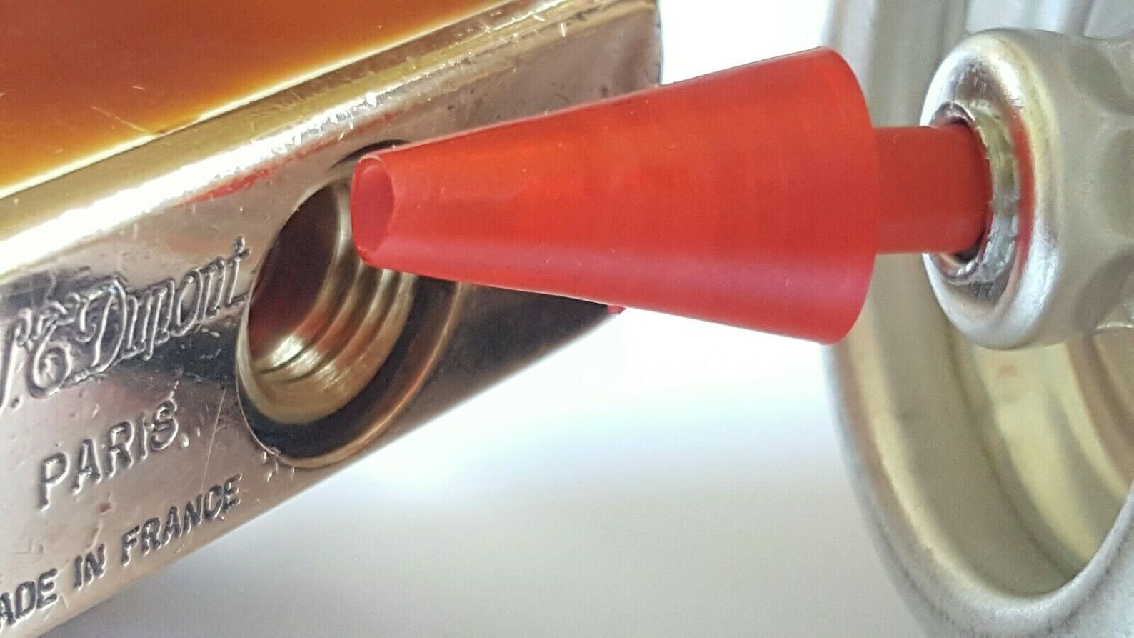 ST Dupont Lighter's Gas Refill Adapter Ligne 1 Large Models Red Cap