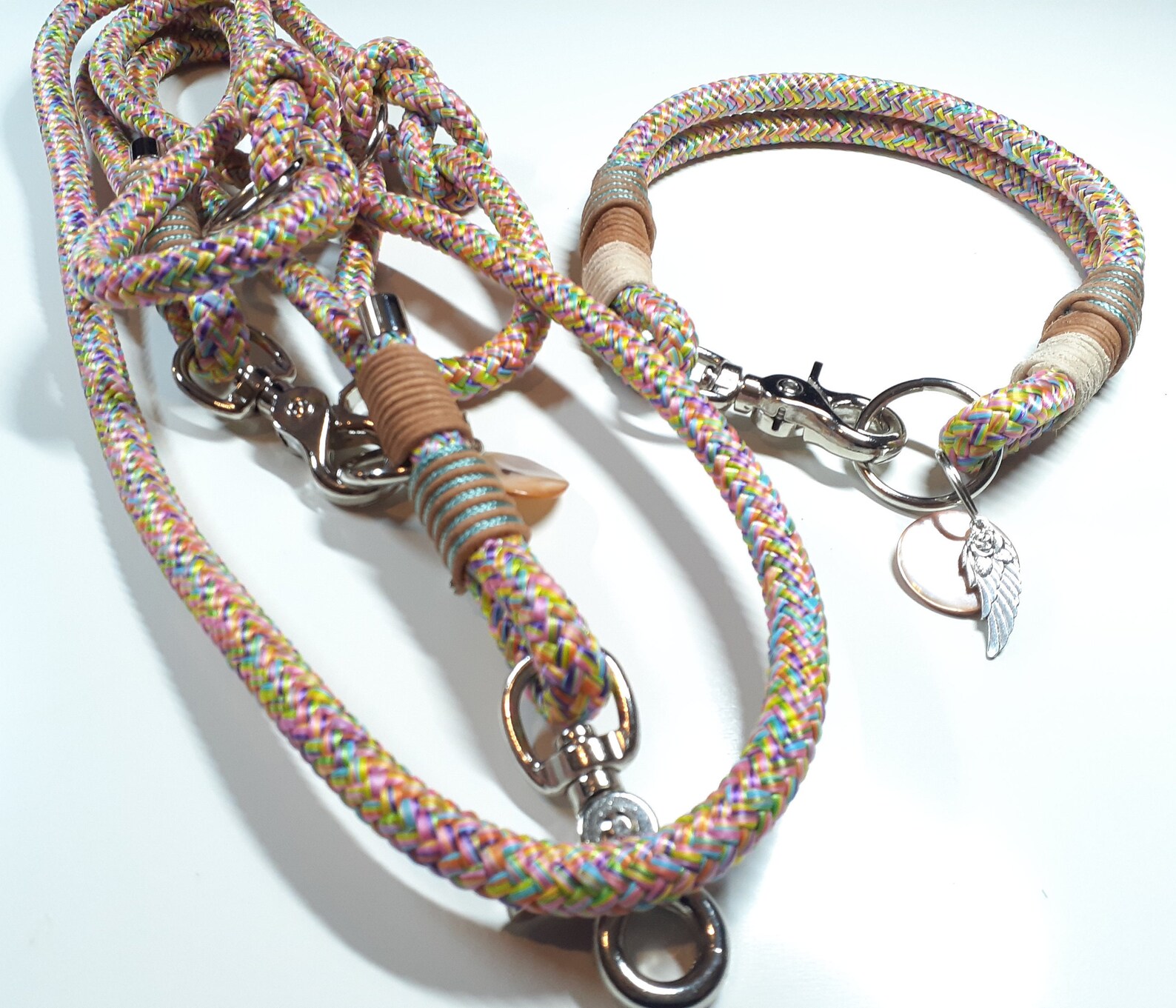 Dog Collar Dog Leash Collar Set angel Made of PPM Etsy