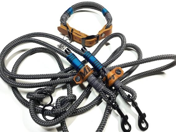 Rope dog collar and leash set cheap