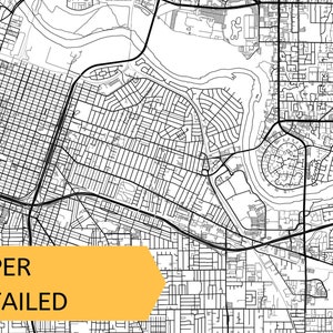 Printable Map of Sacramento California United States - Etsy