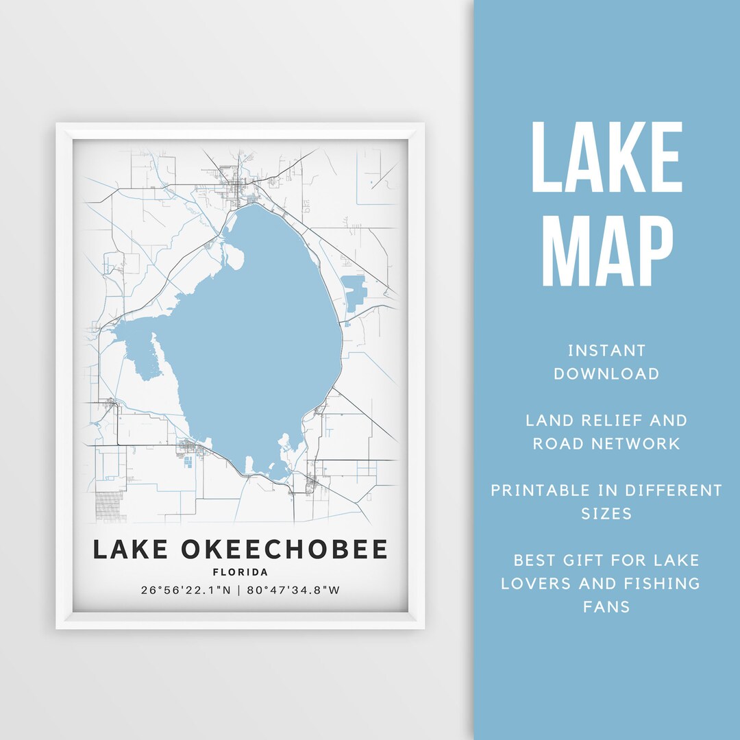 printable-map-of-lake-okeechobee-florida-us-instant-download-lake-map-map-poster-lake-house-decor-lakelife-fishing-boating-etsy
