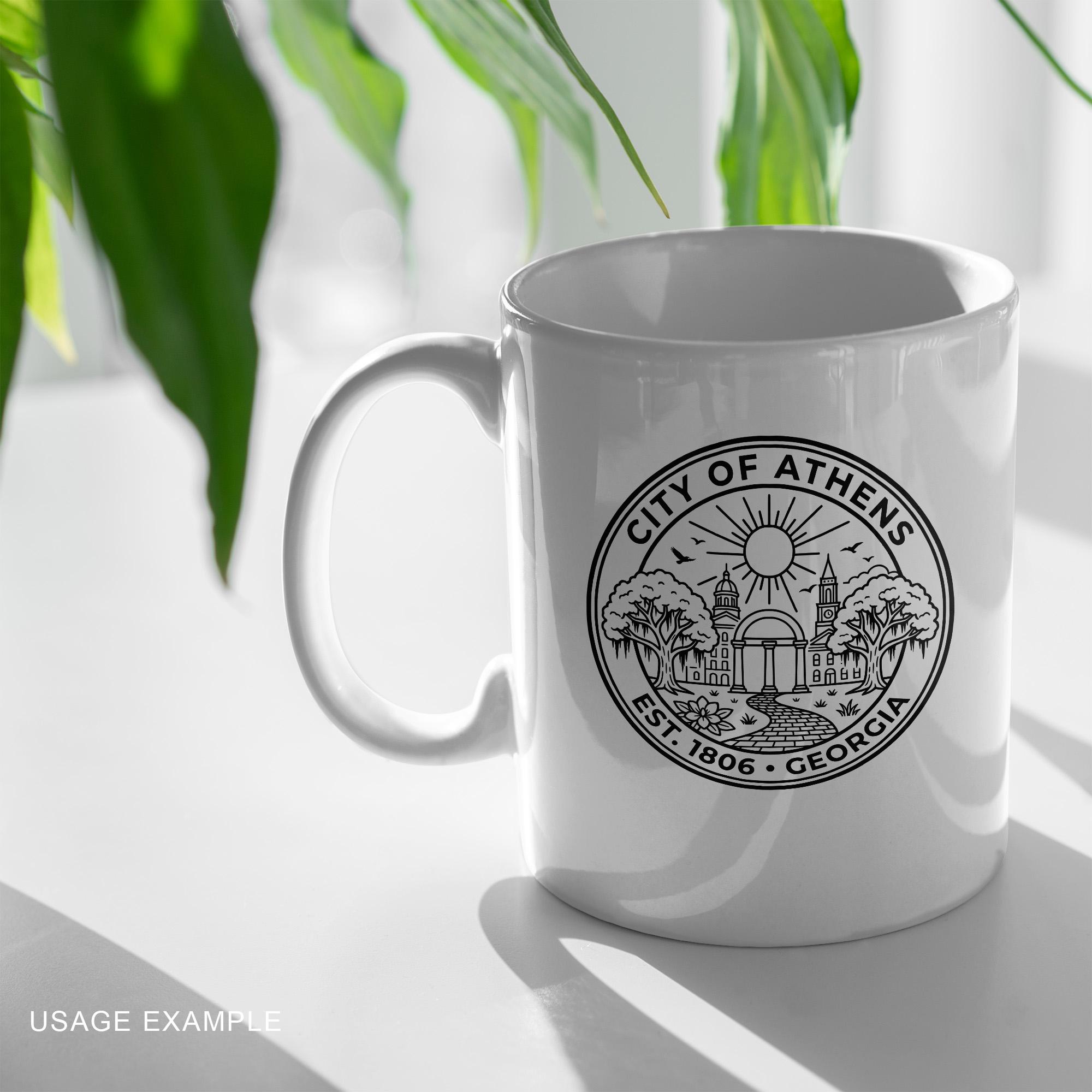 Athens Seal Vector Clipart (SVG, PNG, PDF), Athens, Georgia Cutting ...
