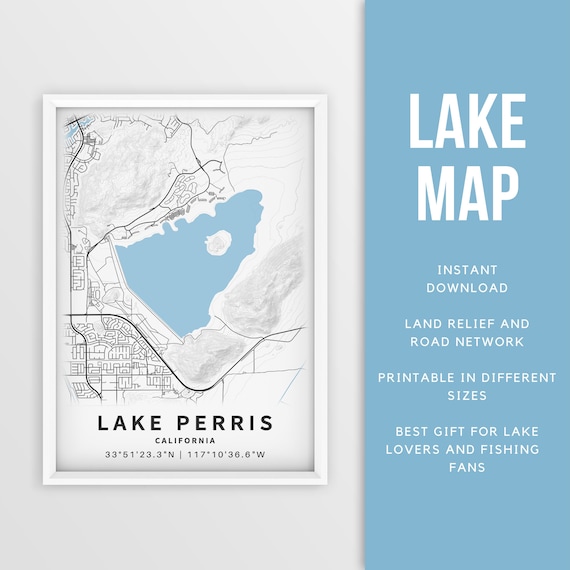 Lake Perris Fishing Map