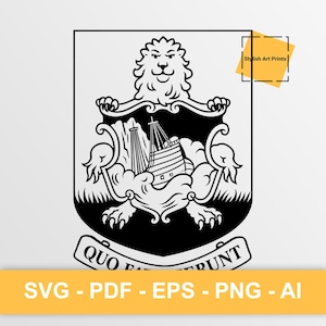 Bermuda coat of arms, Bermuda Vector Clipart - SVG \ PNG \ PDF \ Instant Download \ Cutting \ Bermuda Flag\ Bermuda Crest \ Bermuda emblem