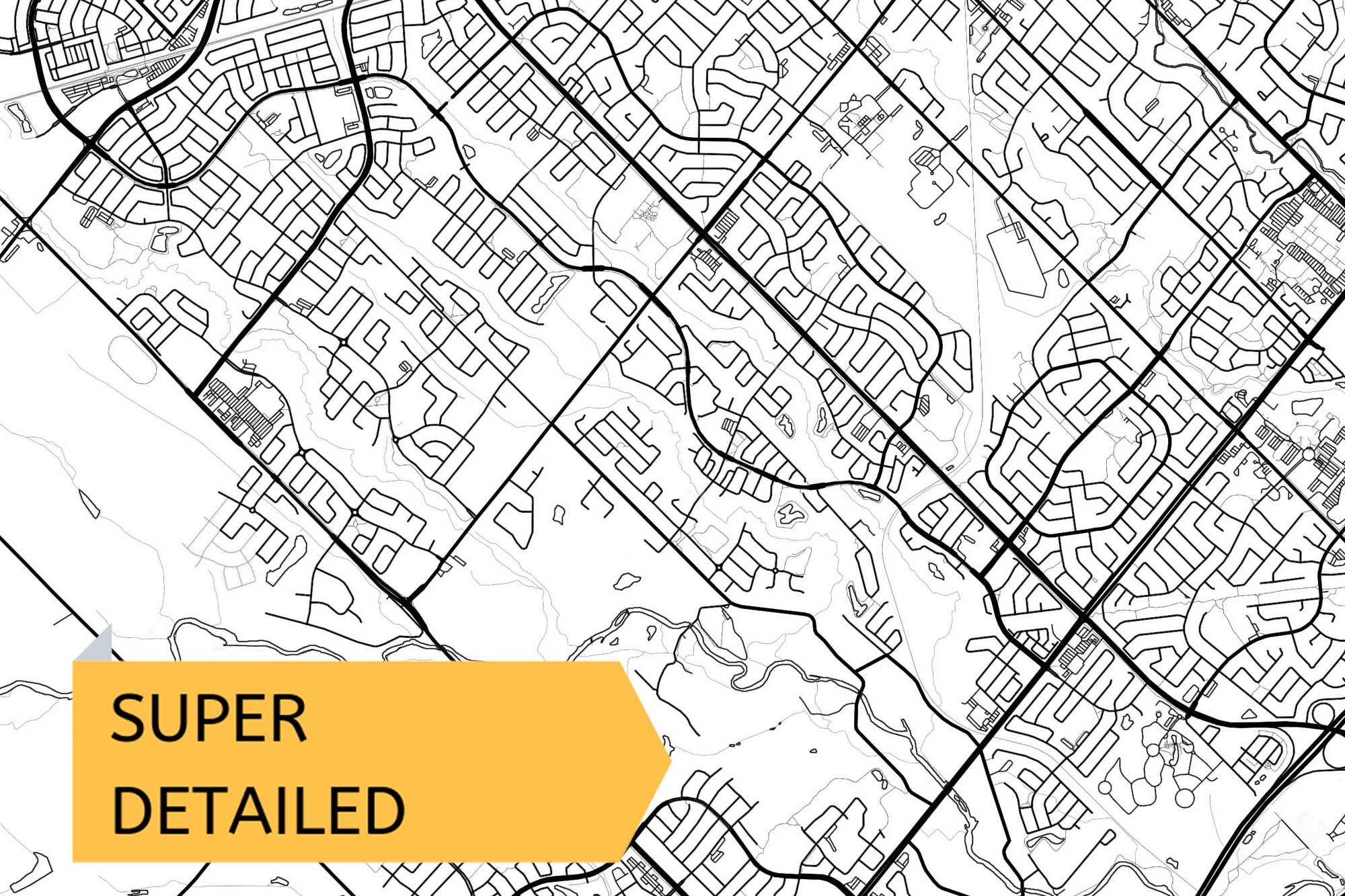 Brampton Canada map print Brampton Ontario city map Instant Etsy