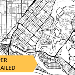 Printable Map of Orange County, California, USA With Street Names ...
