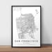 Printable Map of San Francisco California United States With - Etsy
