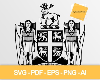 Wapens van Newfoundland en Labrador vector clipart (svg, png, pdf), snijbestand — Instant Download