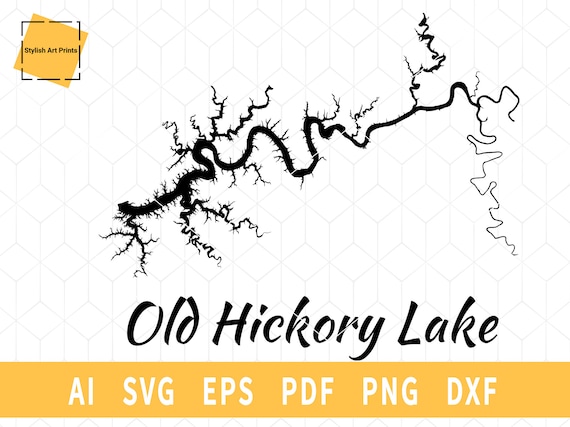 Old Hickory Lake Map SVG