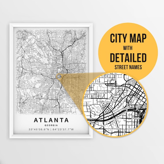 Atlanta Georgia Usa Map