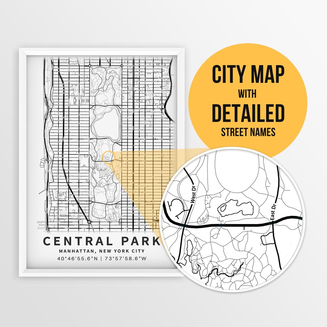 Printable Map of Central Park - Il 1080xN.6534097769 Rdcr 