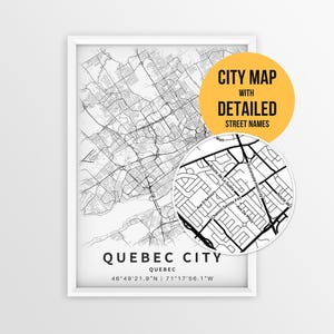 Queens NY Map with Street Names, Printable Queens New York City Poster (Instant Download)