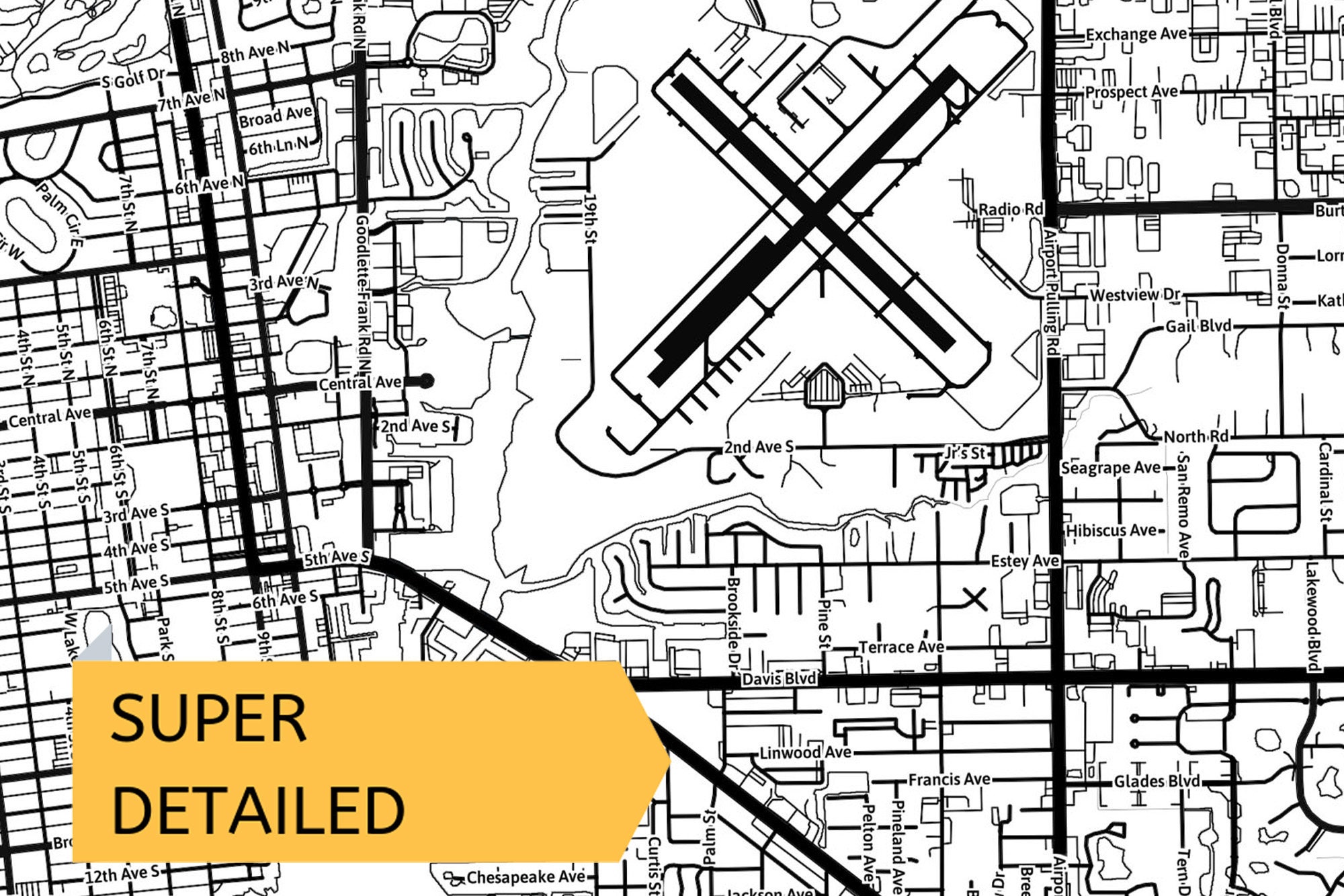 Printable Map of Naples FL Collier - Il Fullxfull.2788379299 G3bt 