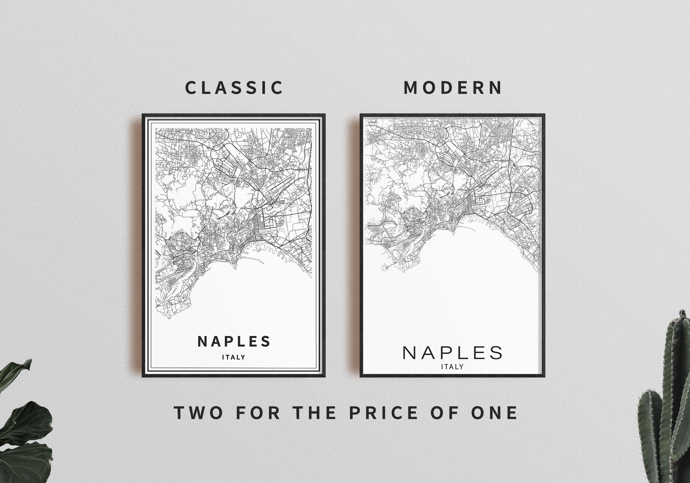 Printable Map of Naples Italy Instant Download City Map - Etsy Singapore