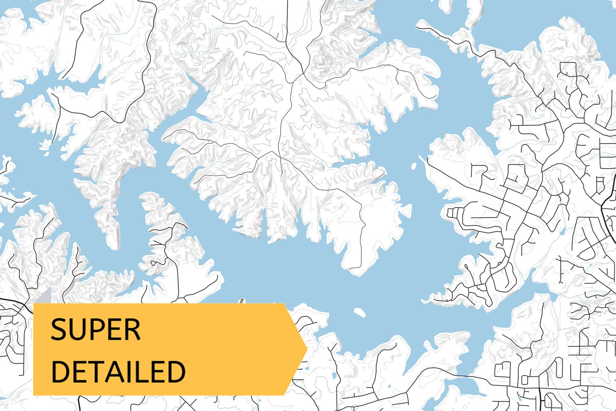 Map Of Lake Allatoona Ga Printable Online