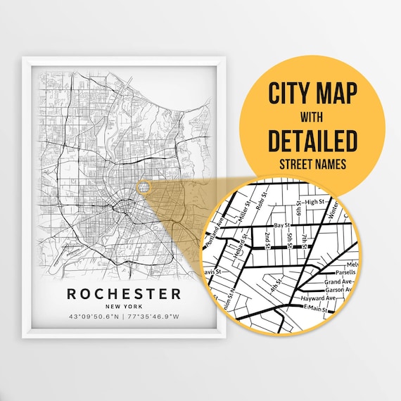 Rochester Ny Map Free Printable Maps