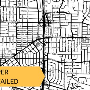 Printable Map of Vallejo, California, USA With Street Names - Instant ...