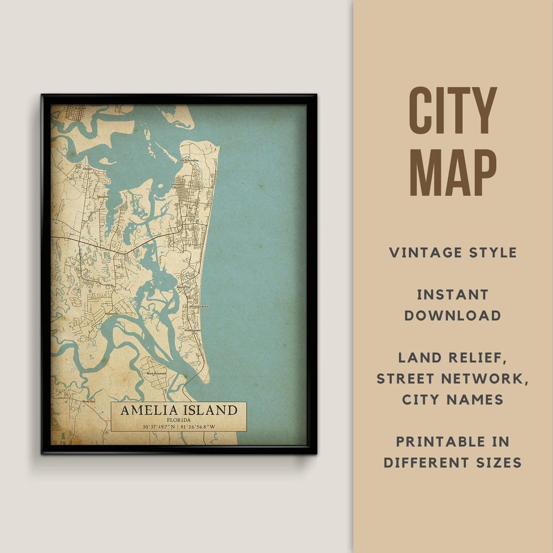 Printable Vintage Map of Amelia - Il 1080xN.6582978506 81tj 