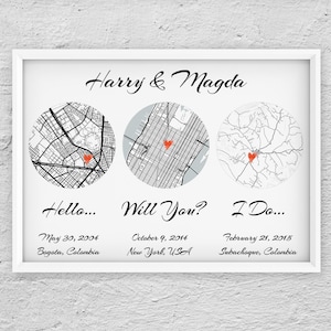 Erster Jahrestag, Custom Hallo, Will You, I Do, Für Paar, Geschenk für Ihn, Karte Jahrestagsgeschenk