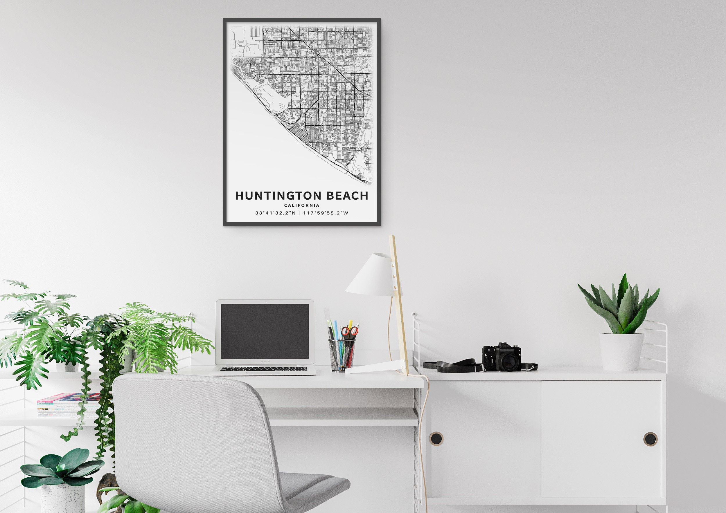 Printable Map of Huntington Beach, California, USA With Street Names ...