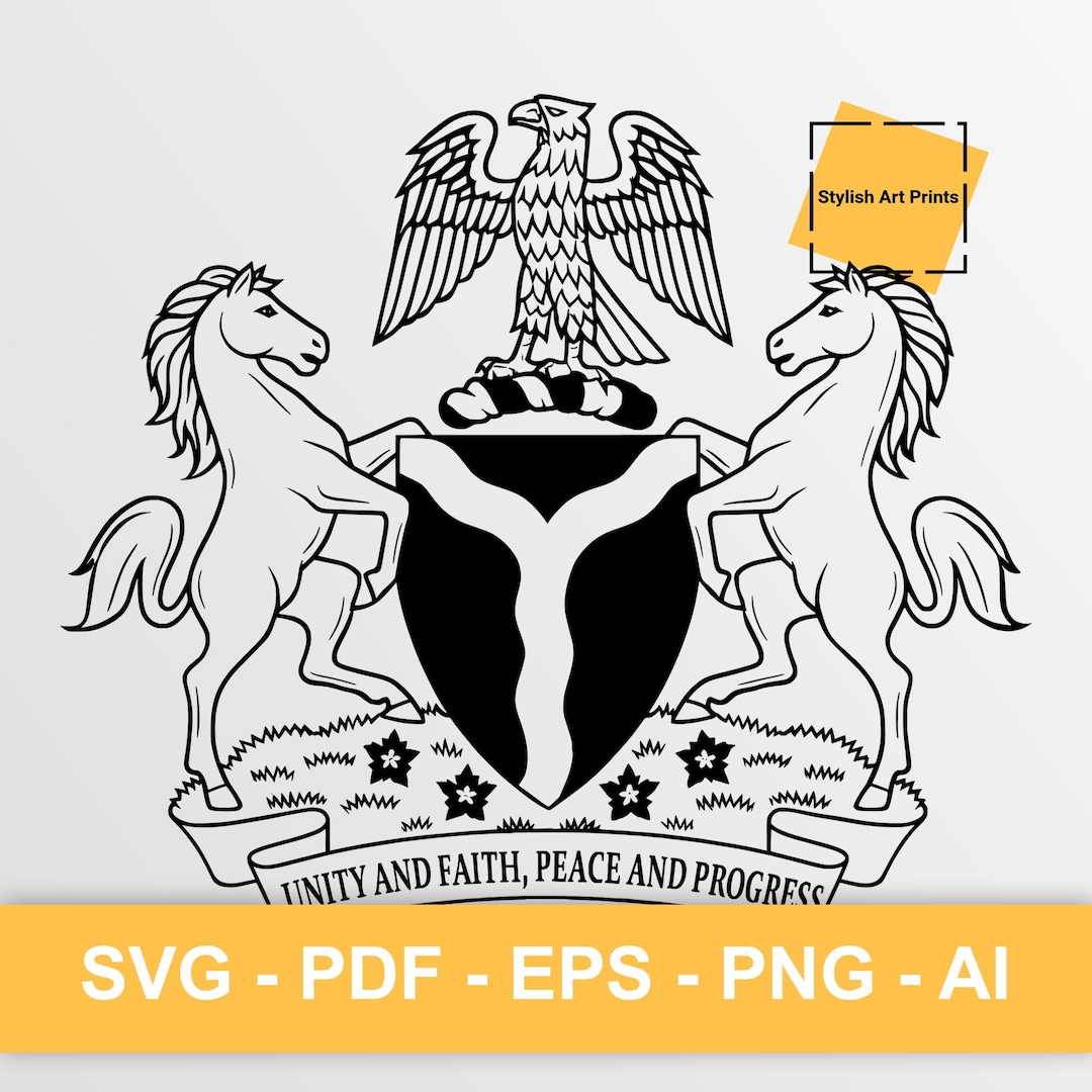 Nigeria Coat Of Arms Nigeria Vector Clipart SVG PNG PDF nigeria-coat-of-arms-nigeria-vector-clipart-svg-png-pdf