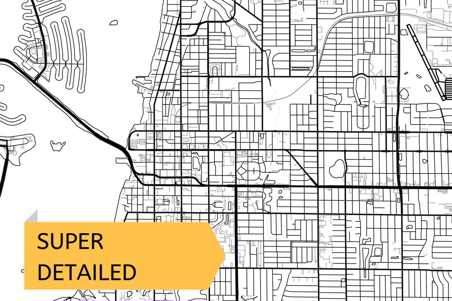 Printable Map of Clearwater Florida - Il 1588xN.2589503521 L8x5