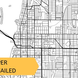 Printable Map of Clearwater, Florida USA City Map Instant Download ...