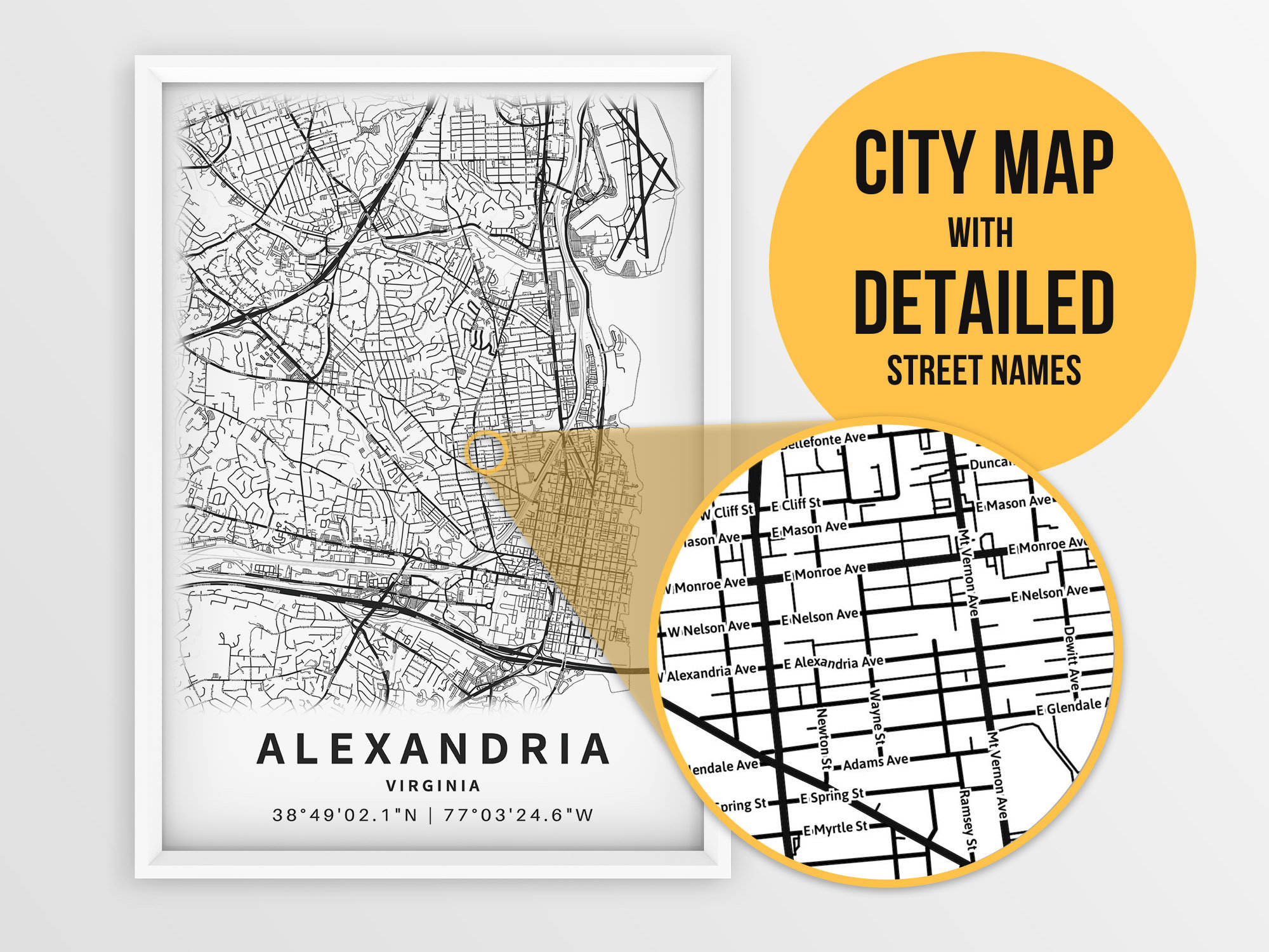 Printable Map of Alexandria VA - Il Fullxfull.2422856906 7053