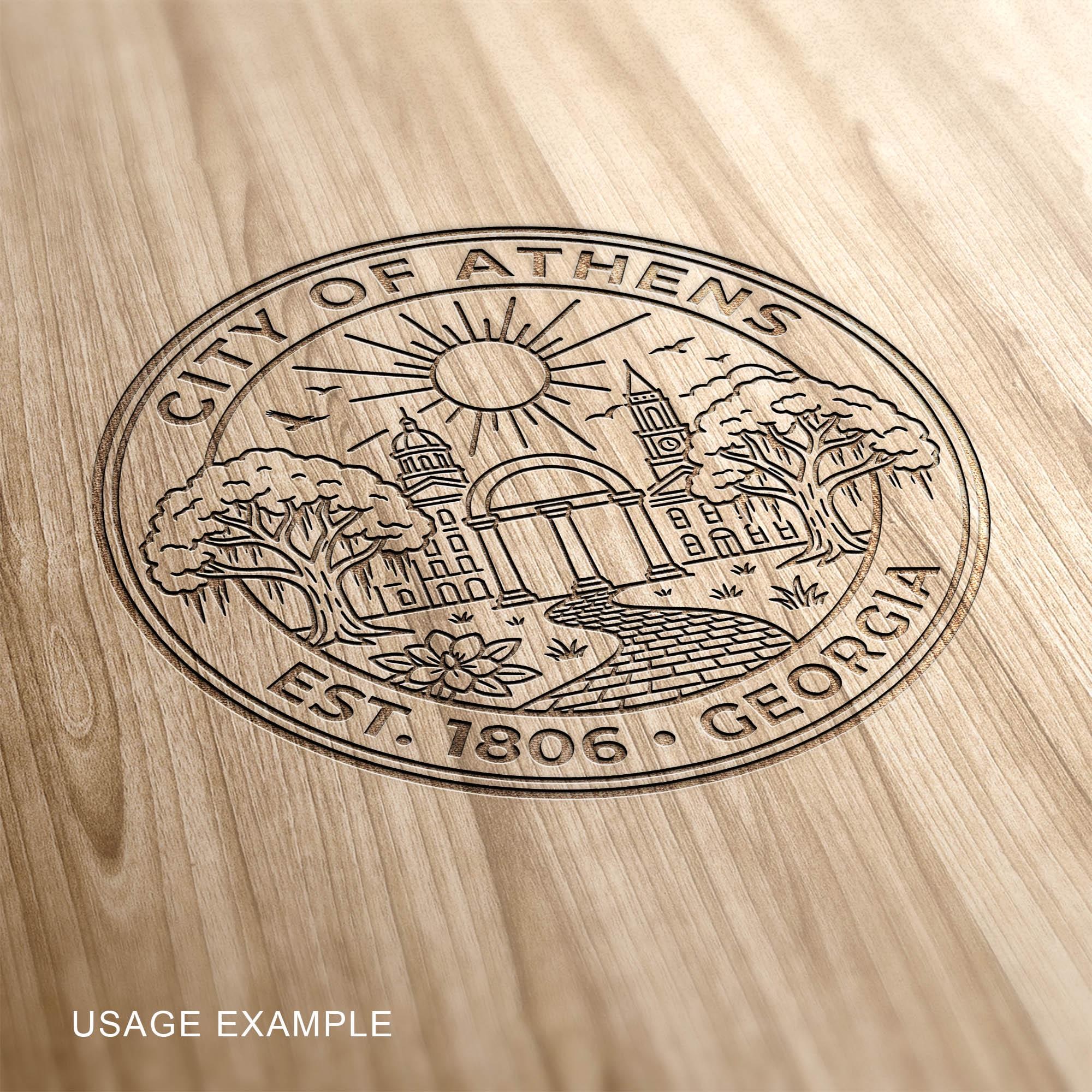 Athens Seal Vector Clipart (SVG, PNG, PDF), Athens, Georgia Cutting ...