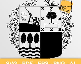 Basque Country Coat of Arms Vector Clipart (SVG, PNG, PDF), Cutting File — Instant Download