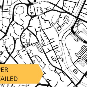Printable Map of Norwich, England, United Kingdom With Street Names ...