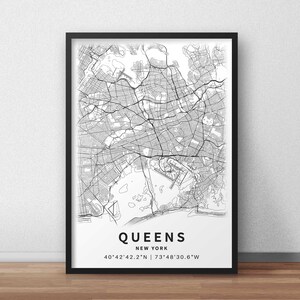 Printable Map of Queens, New York City, NY, USA With Street Names ...