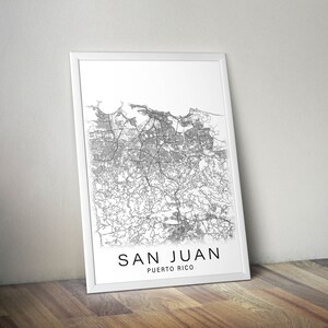 Printable Map of San Juan Puerto Rico Instant Download - Etsy