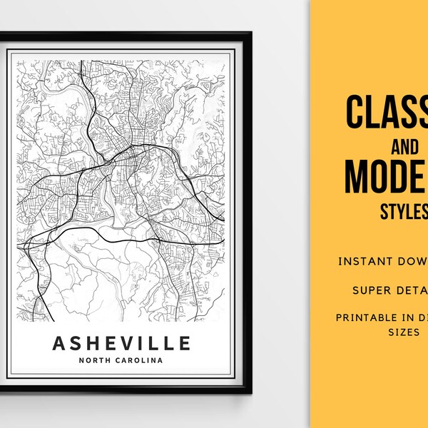 Asheville Nc Wall Art Etsy