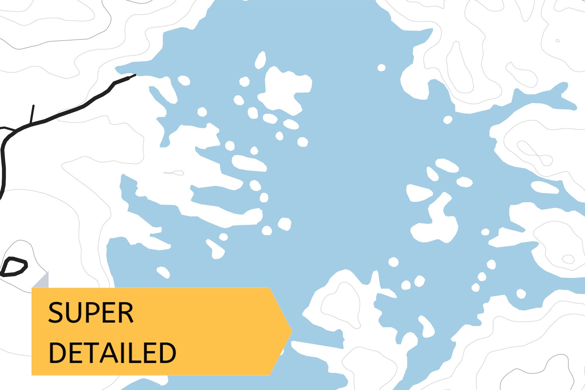 Printable Map of Watson Lake Arizona United States Instant Etsy