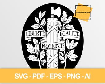 France Coat of Arms Vector Clipart (SVG, PNG, PDF), France Cutting File — Instant Download