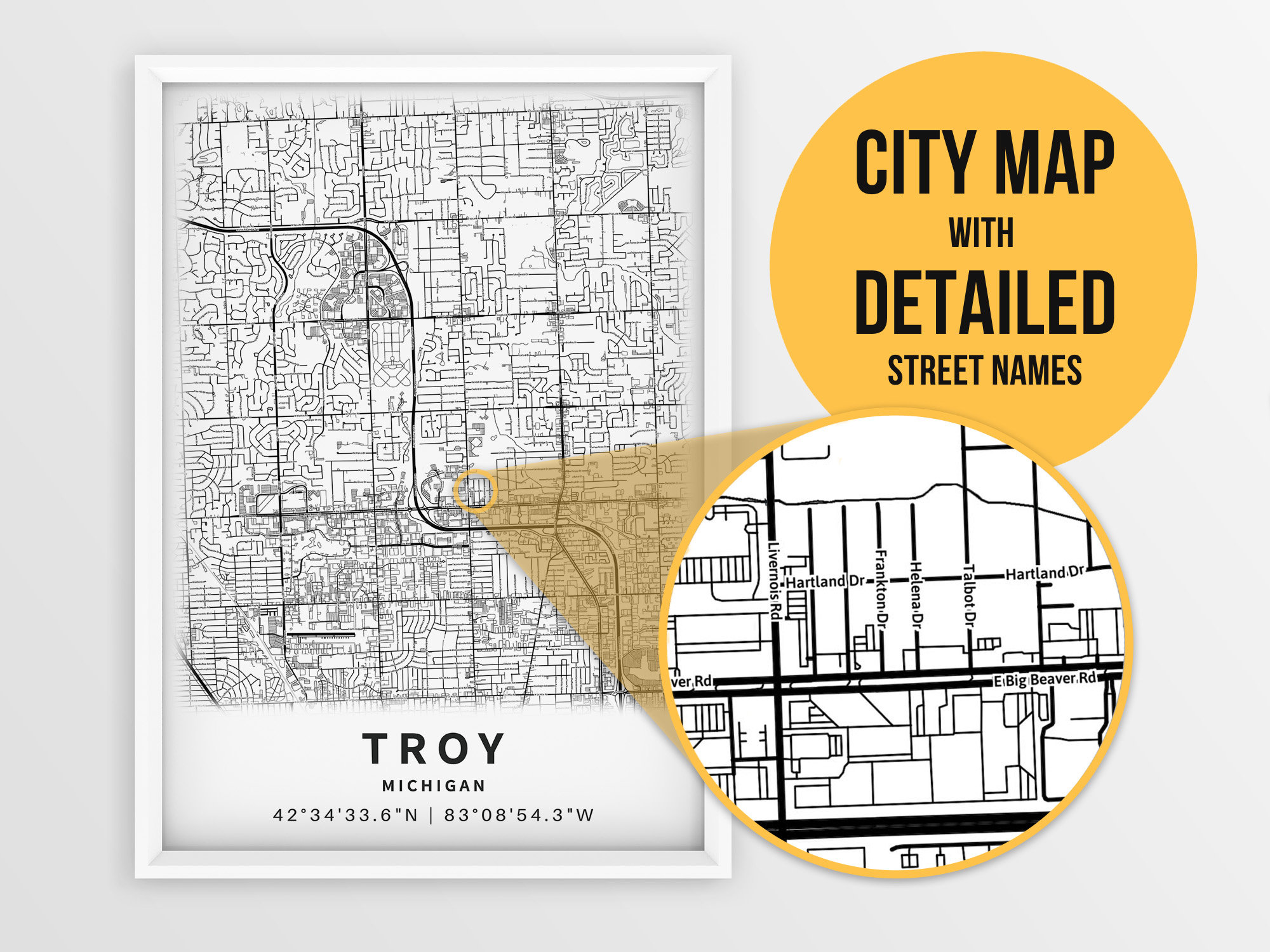 Troy Mi Zip Code Map Draw A Topographic Map vrogue.co