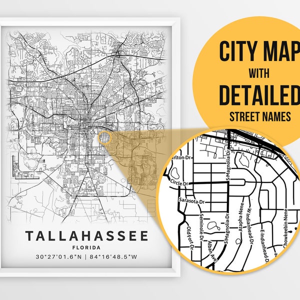 Tallahassee Florida Wall Art Etsy tallahassee-florida-wall-art-etsy
