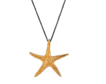 Gold Starfish Layering Necklace Coastal Outfit • MARDI Jewelry, Greek Island Summer Sea Lover Gift, Statement Sea Star Pendant, Boho Summer