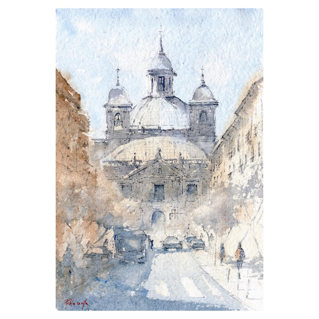 Madrid Watercolor Art Print La Latina Watercolor Art Wall Decor madrid-watercolor-art-print-la-latina-watercolor-art-wall-decor