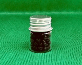 100 Mini Blackberries Loose in Tiny Mason Jar – 1:12 Scale Miniature | Handmade Polymer Clay Fruit | Dollhouse, Sylvanian Family, Miniverse