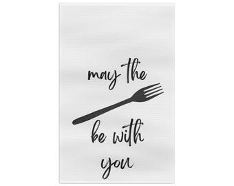 May the Fork Be With You Geschirrtuch | Geschirrtuch mit Spruch