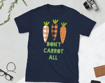 Garden Carrots Shirt, Unisex Gardening T-shirt, Vegetable Shirt, Don't Carrot All Shirt, Garden Plaid Carrot Tees, Funny Spring Tee, Grunge