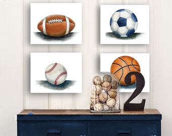 sports wall art décor, boy nursery art, sports art prints, instant digital download, printable