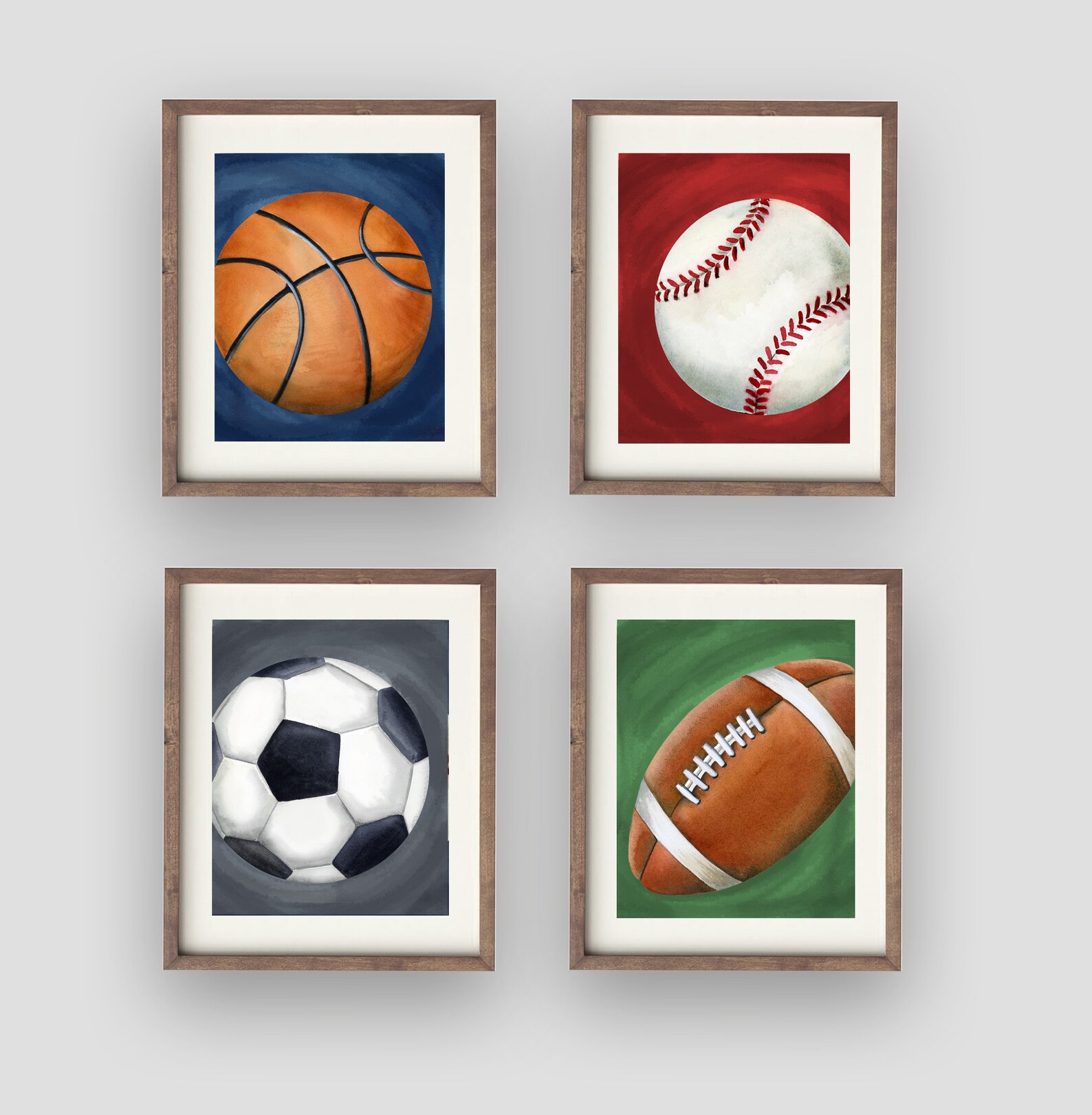 Sports Wall Art Decor Boy Nursery Art Sports Art Print Etsy