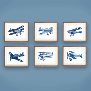 airplane wall art decor, neutral nursery airplane art print, instant digital download, printable