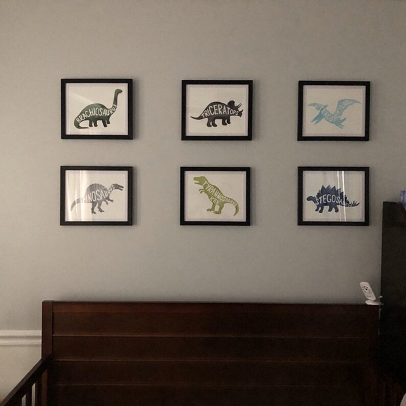 Dinosaur Wall Art Decor Kids Dinosaur Nursery Art Instant | Etsy