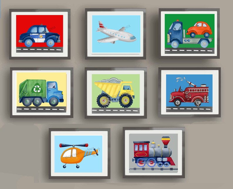 Train Wall Art Decor Boy Nursery Art Train Art Print Etsy