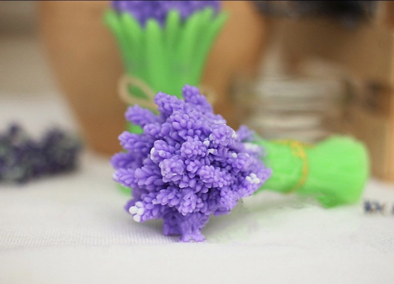 3D Lavender Silicone Mold flower silicone Mold soap silicone Mold resin silicone mold soap making candle making candle silicone mold