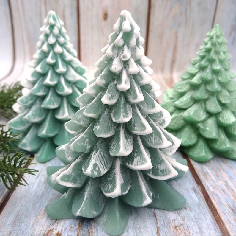 3D Christmas Tree Silicone Mold Holiday Silicone mold Soap Etsy